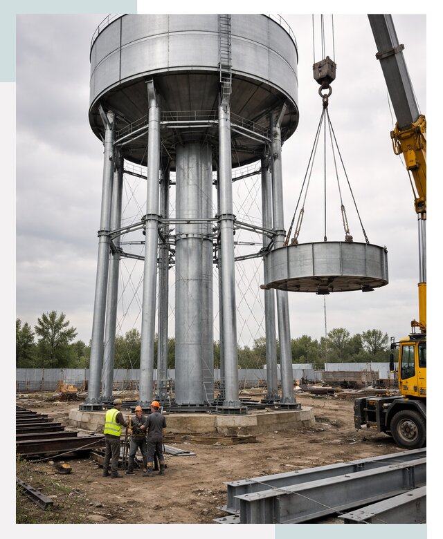 Строительство водонапорной башни в Домодедове от 2631500 р., СтальСтрой